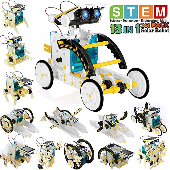Stem Solar Robot Kit For Kids - STEM 13-in-1 mainan Robot surya pendidikan