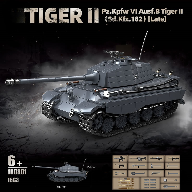 WW2 Militer Raja Harimau Tank  - Lego Compatible Military Tank ulasan dan harga