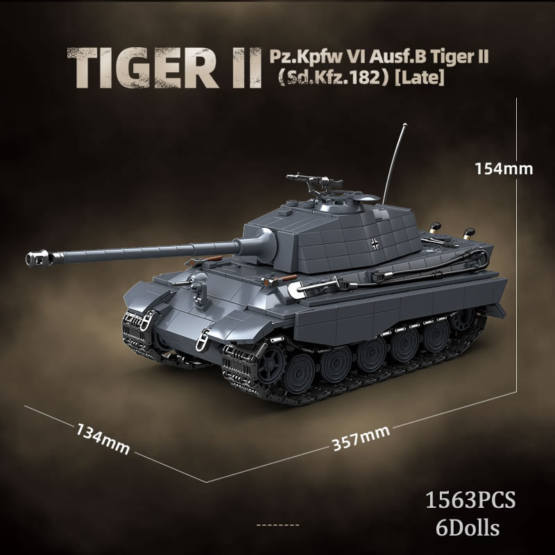WW2 Militer Raja Harimau Tank  - Lego Compatible Military Tank ulasan dan harga