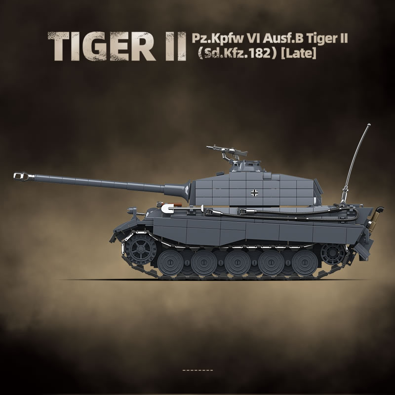 WW2 Militer Raja Harimau Tank  - Lego Compatible Military Tank ulasan dan harga