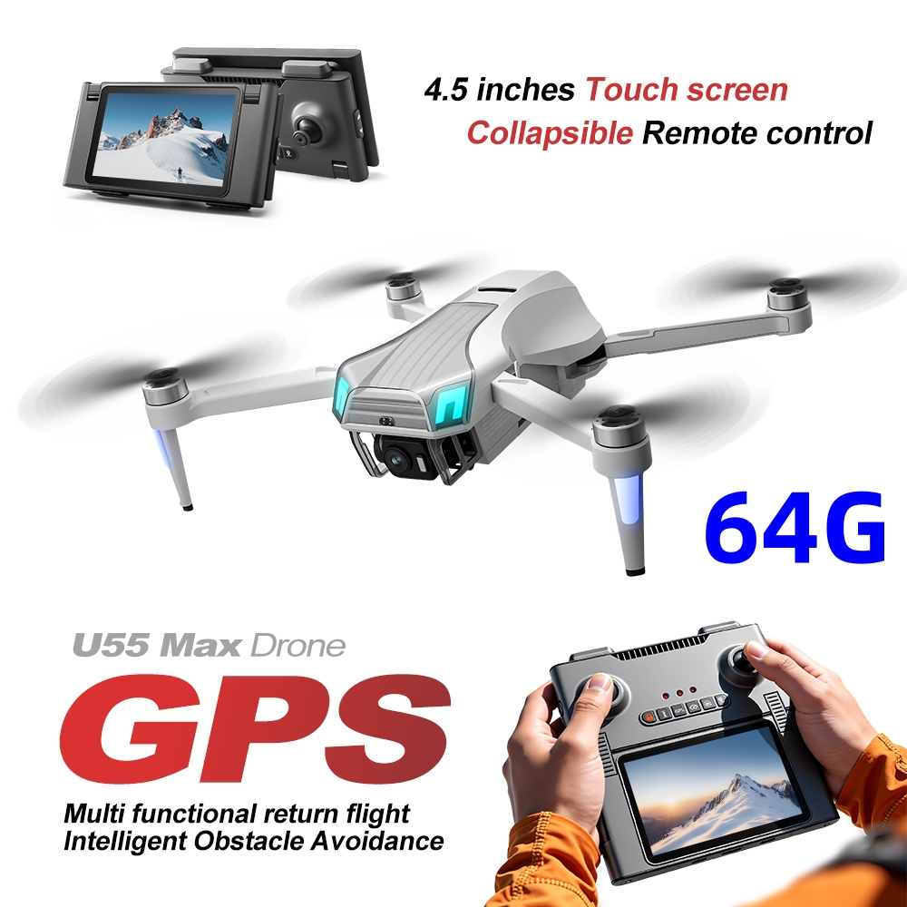 Drone NCZOBOE U55 Profesional  - Fpv Brushless Rc Drone 4K ulasan dan harga
