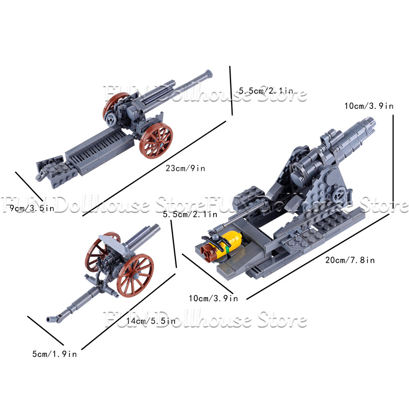 MOC WW1 Tentara Militer Figur  - Lego Compatible Military Tank ulasan dan harga