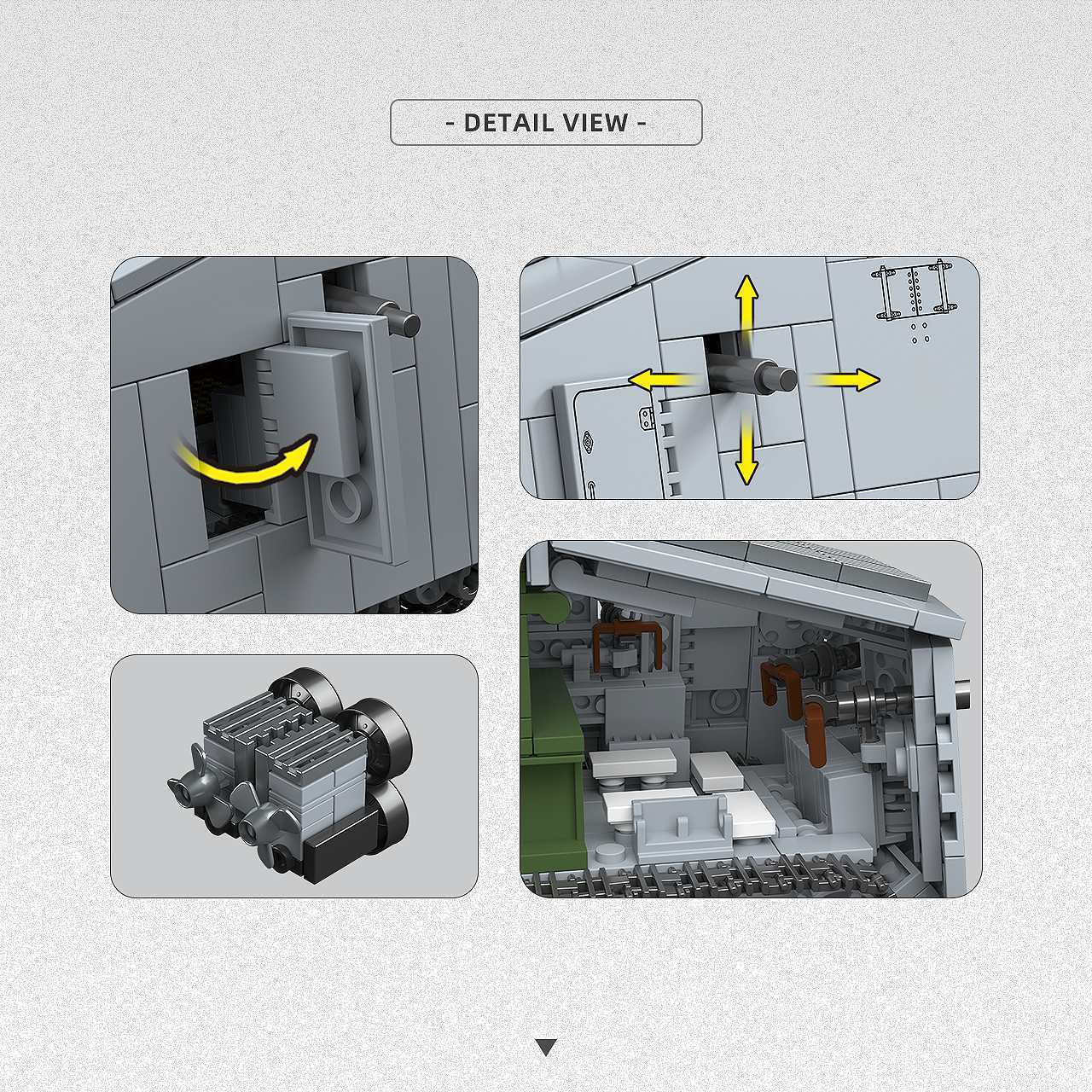920Pcs WW1 A7V Tank Berat Blok - Lego Compatible Military Tank ulasan dan harga