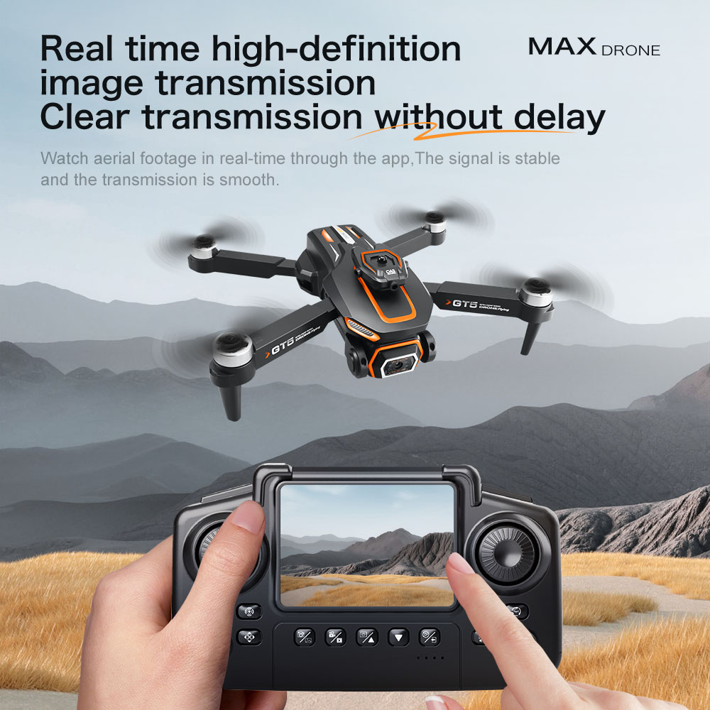 Drone GT5 RC Asli Dengan Layar - Fpv Brushless Rc Drone 4K ulasan dan harga